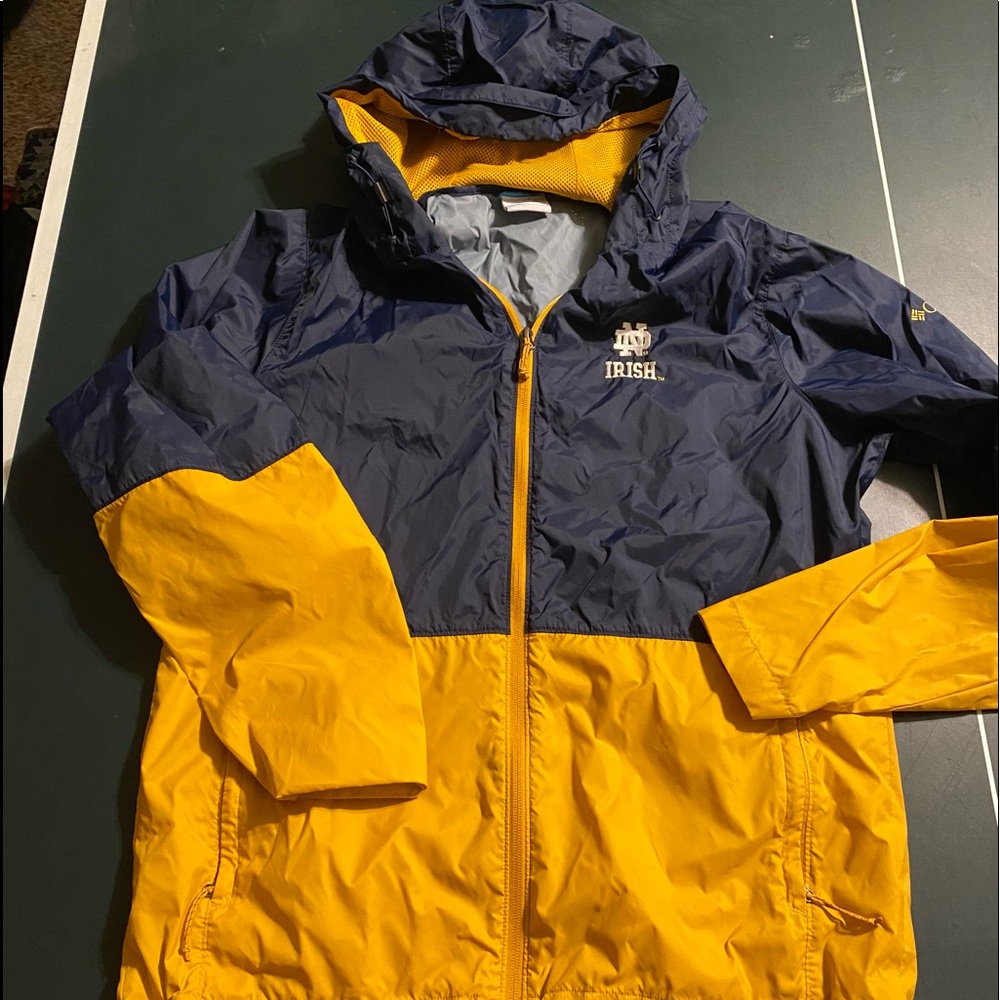 Columbia Notre Dame windbreaker